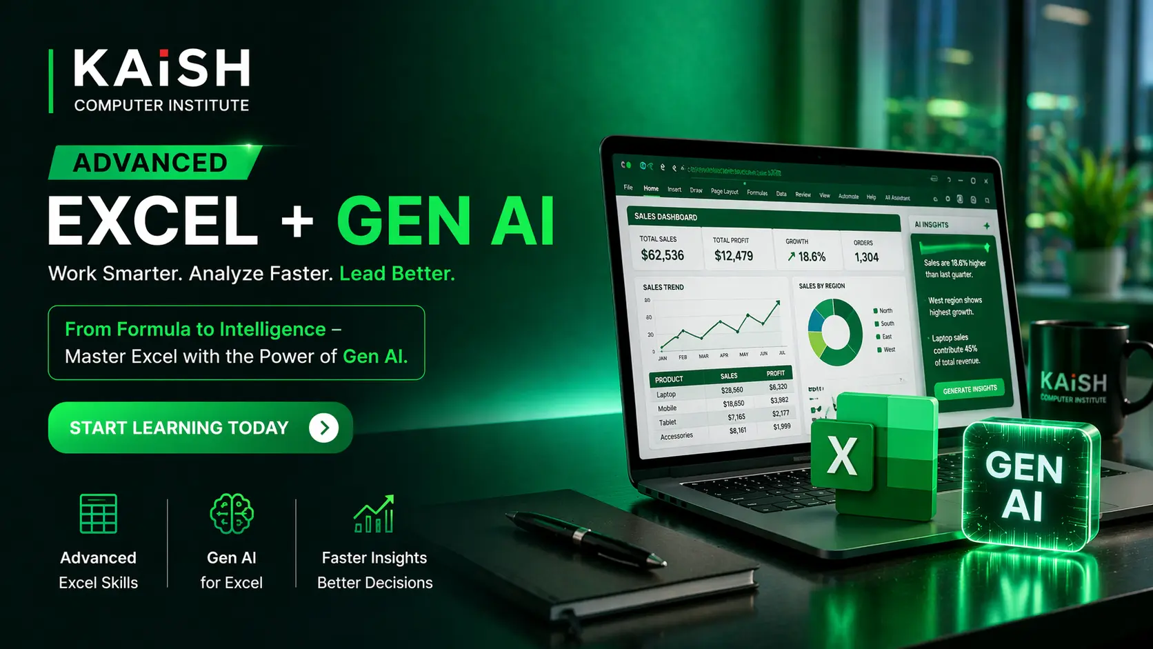 Advanced Excel with Gen AI course in Lucknow