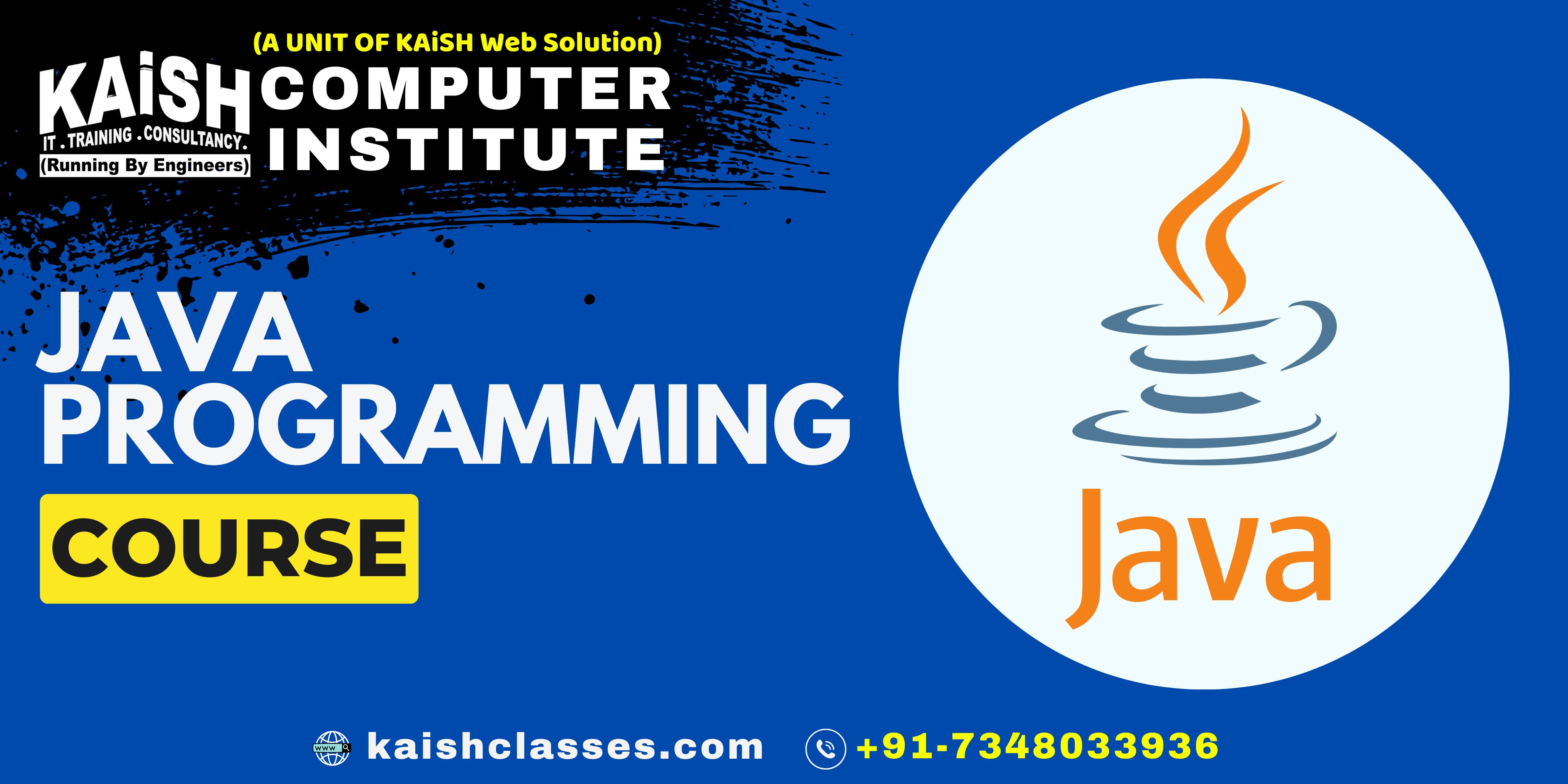 Best Coding Institute in Lucknow for Java Programming - Kaish Computer Institute