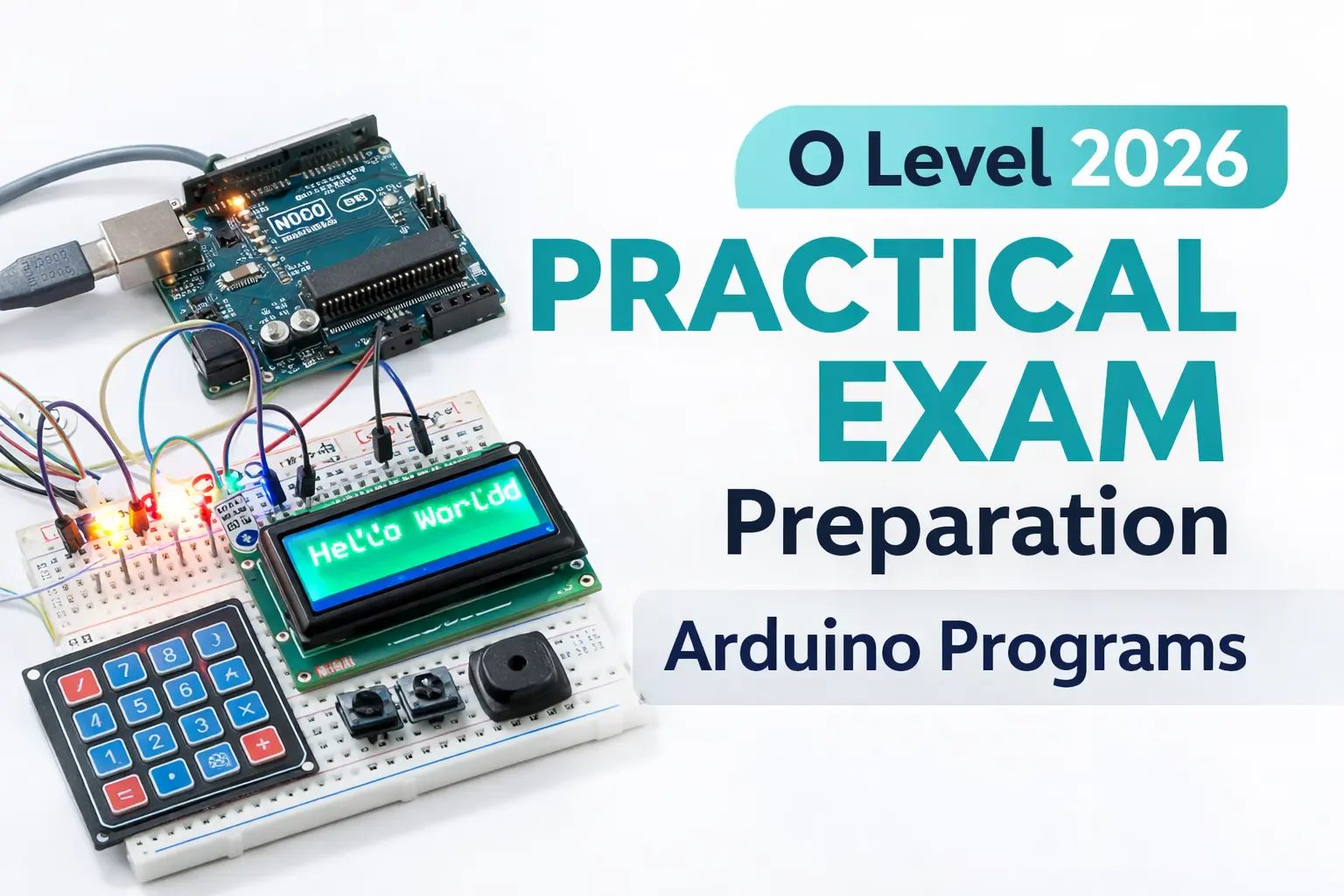 O Level 2026 Practical Exam Preparation Arduino Programs