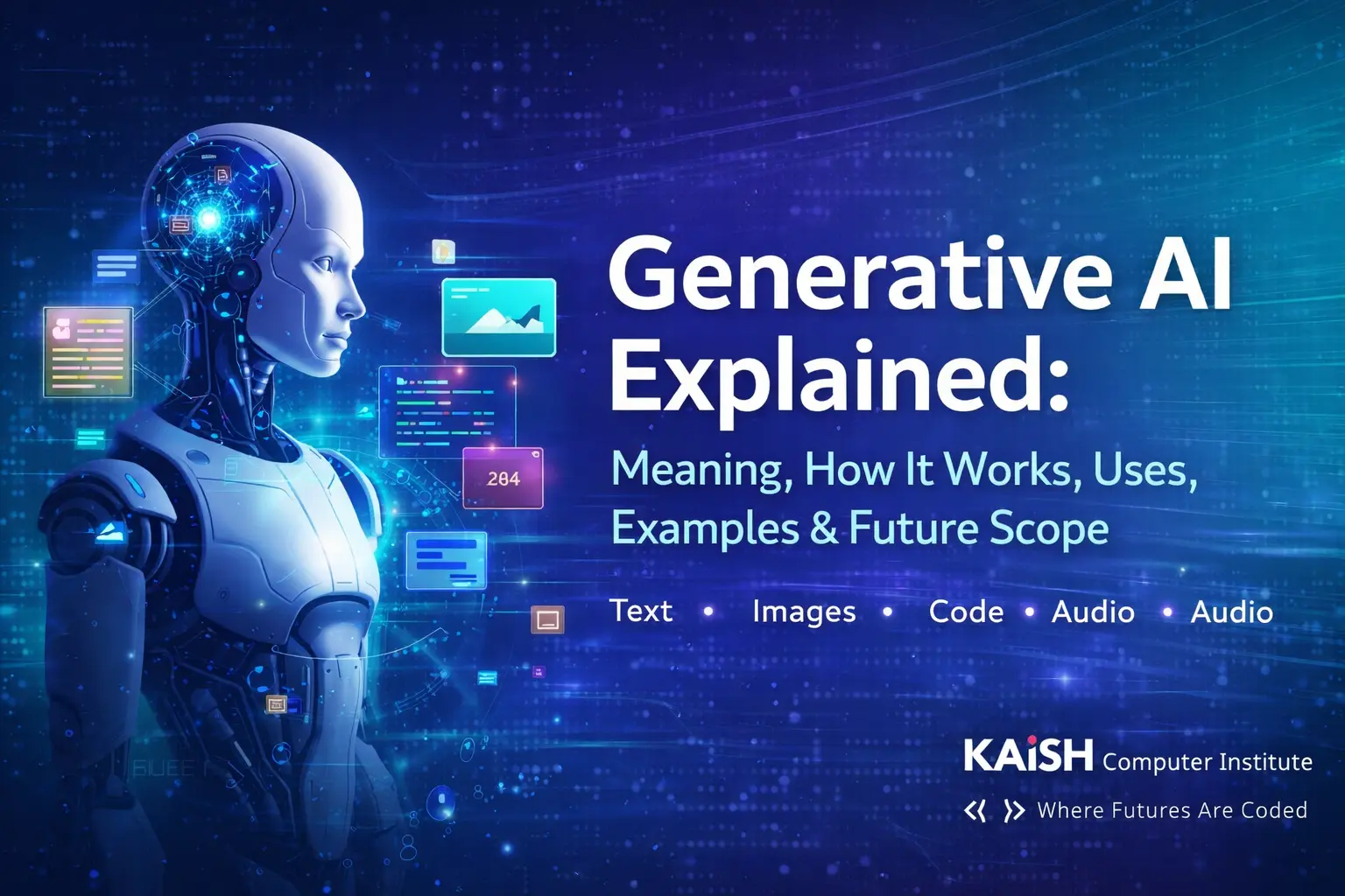 Generative AI meaning working uses examples and future scope