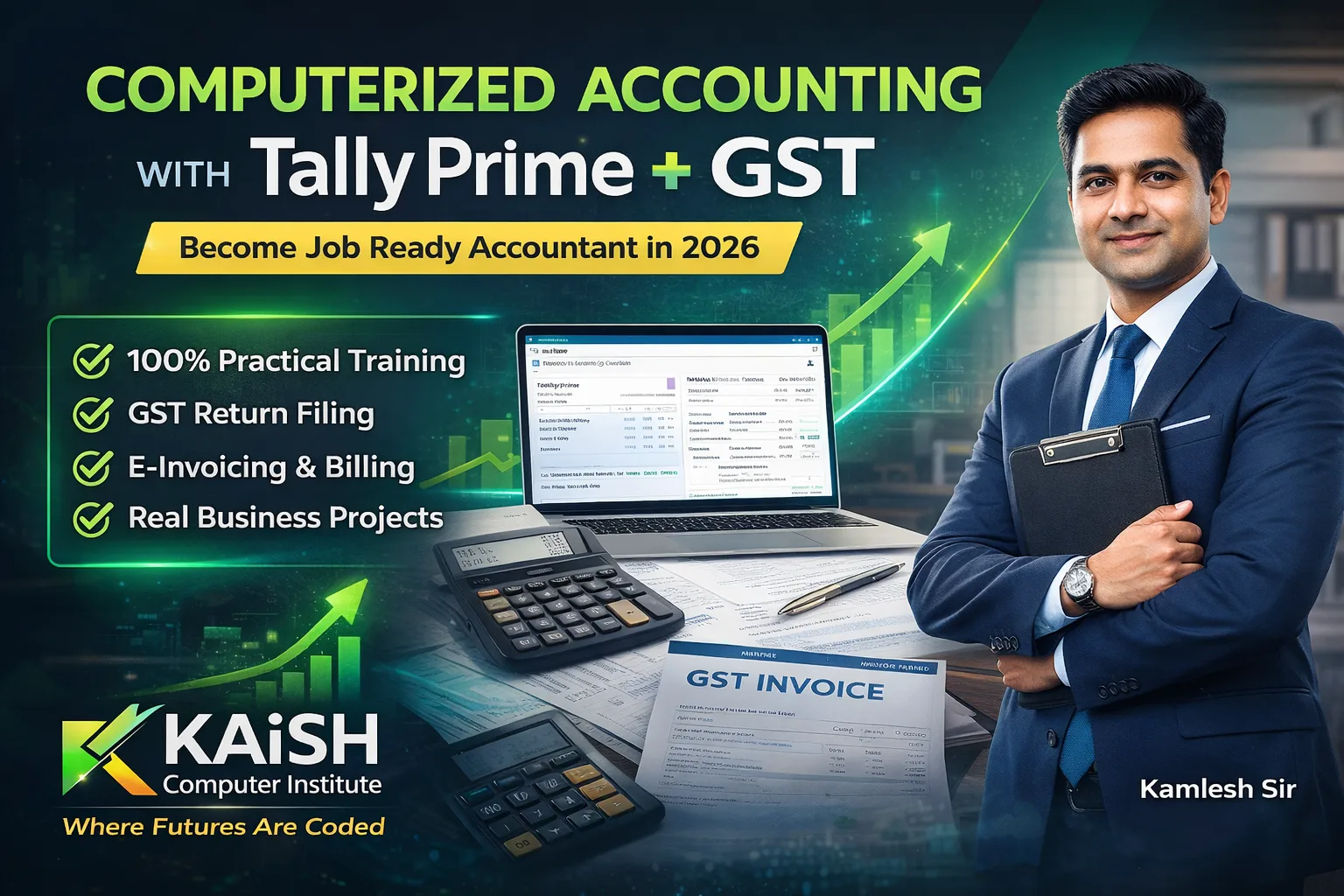 Computerized Accounting with Tally Prime with GST