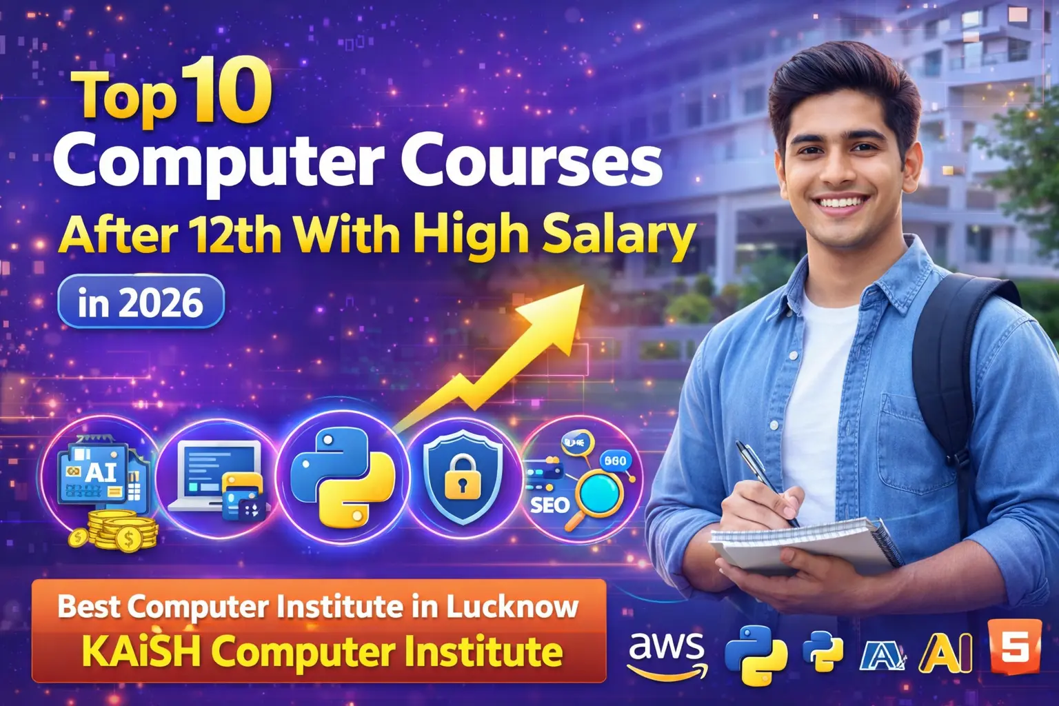 Top computer courses after 12th with high salary in Lucknow