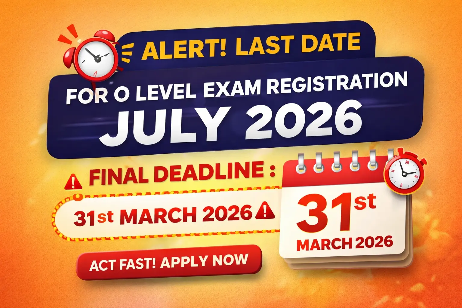 NIELIT O Level July 2026 registration last date Lucknow form process