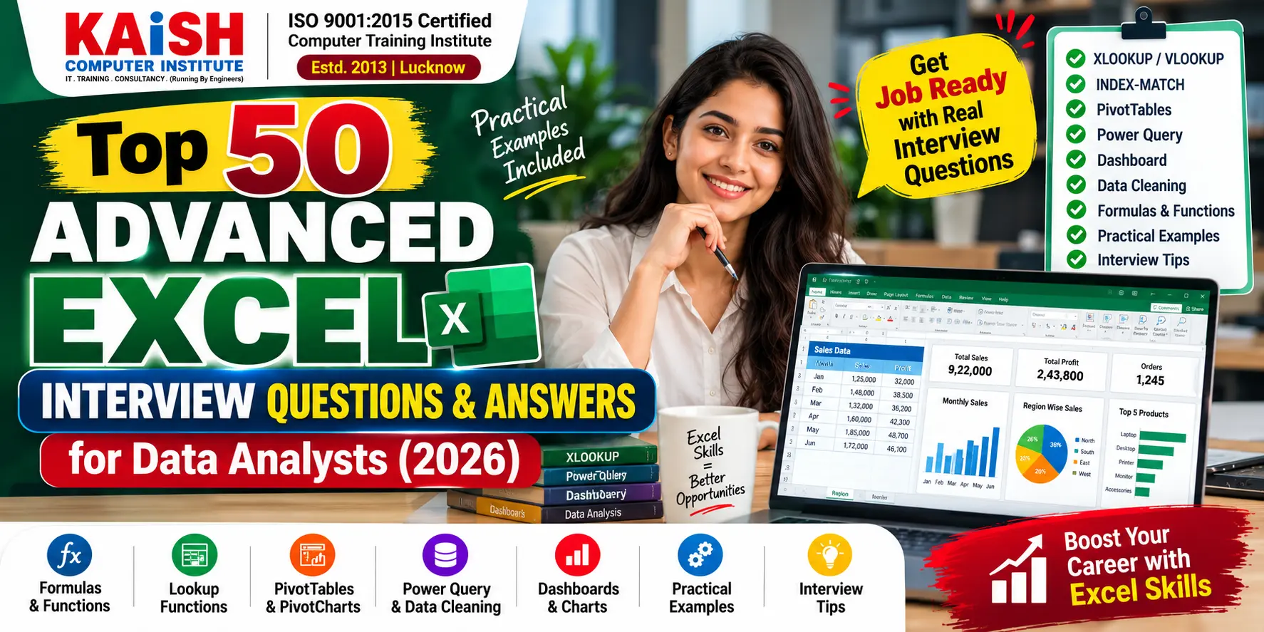 Top 50 Advanced Excel Technical Interview Questions and Answers 2026