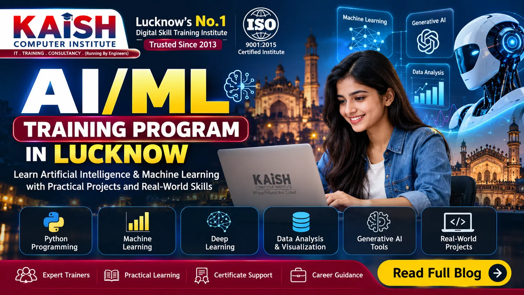 AI and Machine Learning training program in Lucknow at KAiSH Computer Institute