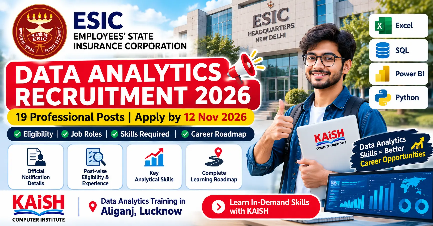ESIC Data Analytics Branch recruitment