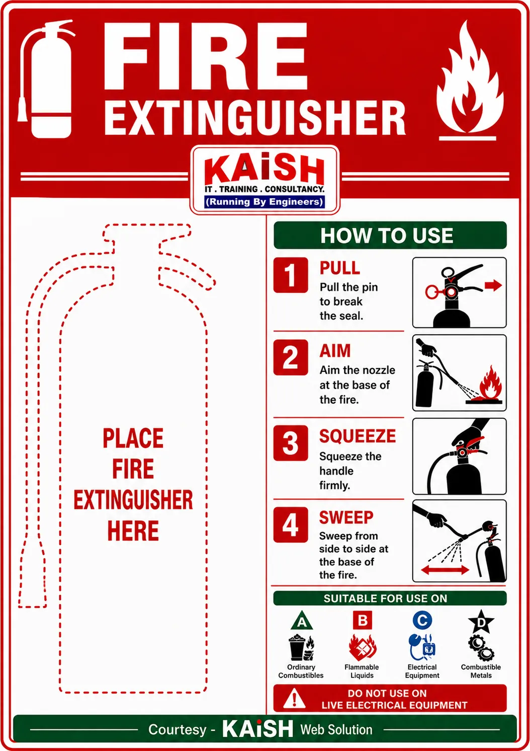 KAiSH Fire Extinguisher - How to Use?